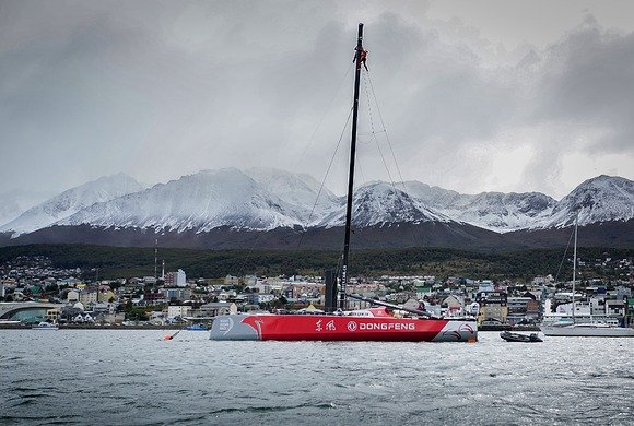 Dongfeng at Ushuaia. Photo by Yann Riou / Dongfeng Race Team