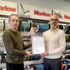 Jon Mitchell and Paul Dyer with ISO 14001 Certification