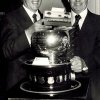 Westcoaster 1977 Trophy presentation to skippers Guy Ellis (Anaconda) and Jim Searle (Hot Prospect)