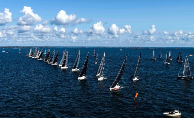  For Class B the offshore race has a perfect start on a perfect day  - photo MarcS