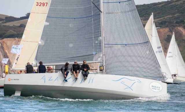 Winners of IRC Two - Vincent Willemart and Eric Van Campenhout's MC34, Azawakh Photo by  Rolex/Daniel Forster