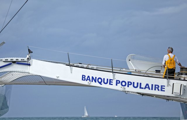 Loick Peyron on Banque Populaire. Photod by Christophe Launay